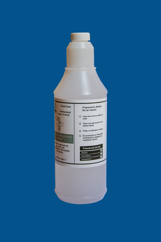 Gel antibacterial de manos 1 Lt.